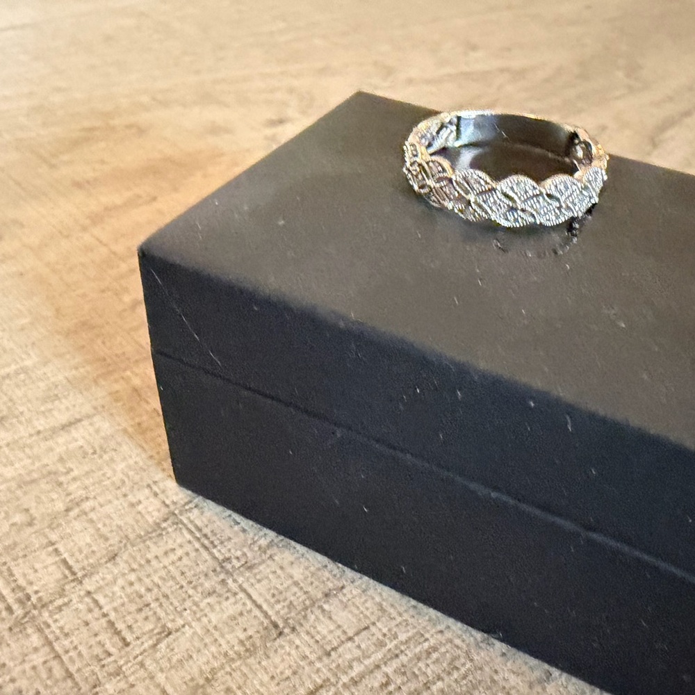 White gold Braided diamond Accent Ring - Women's Jewelry